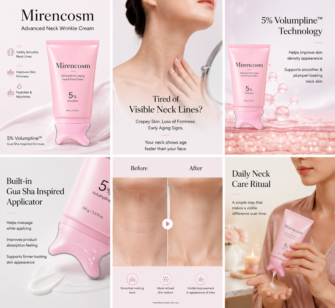 Mirencosm Face & Neck Firming Cream Lift, Hydrate & Restore Radiant-Looking Skin