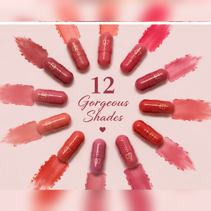 💕 Limited-Time Offer | Mini Lipstick Capsule Collection 💄 12 Shades, One Perfect Bag