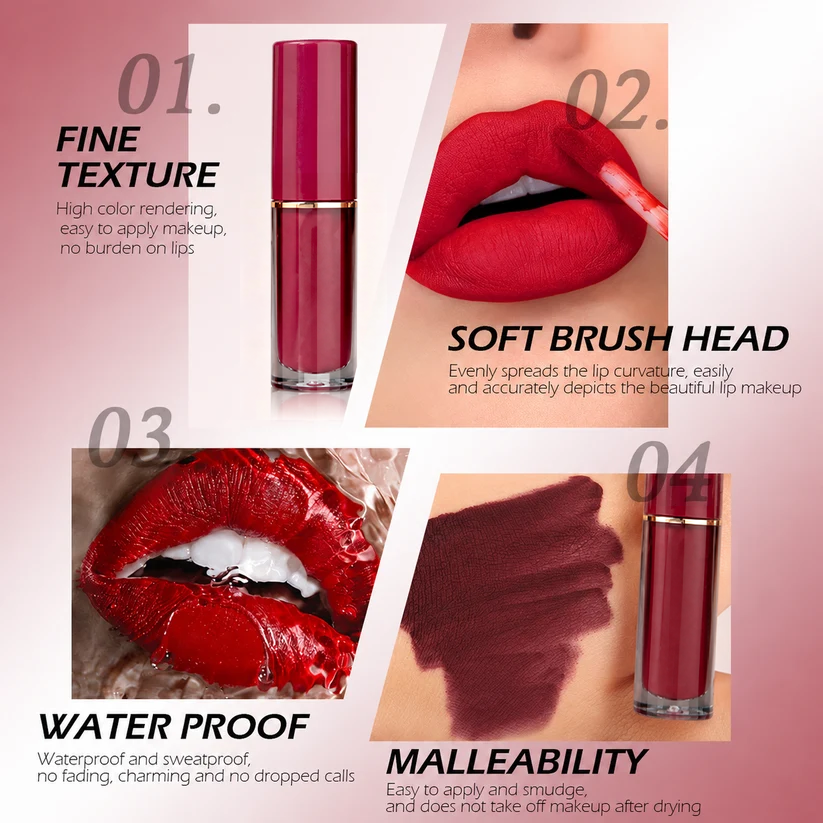 💕12 Color Matte and Pearlescent Liquid Lipstick Set
