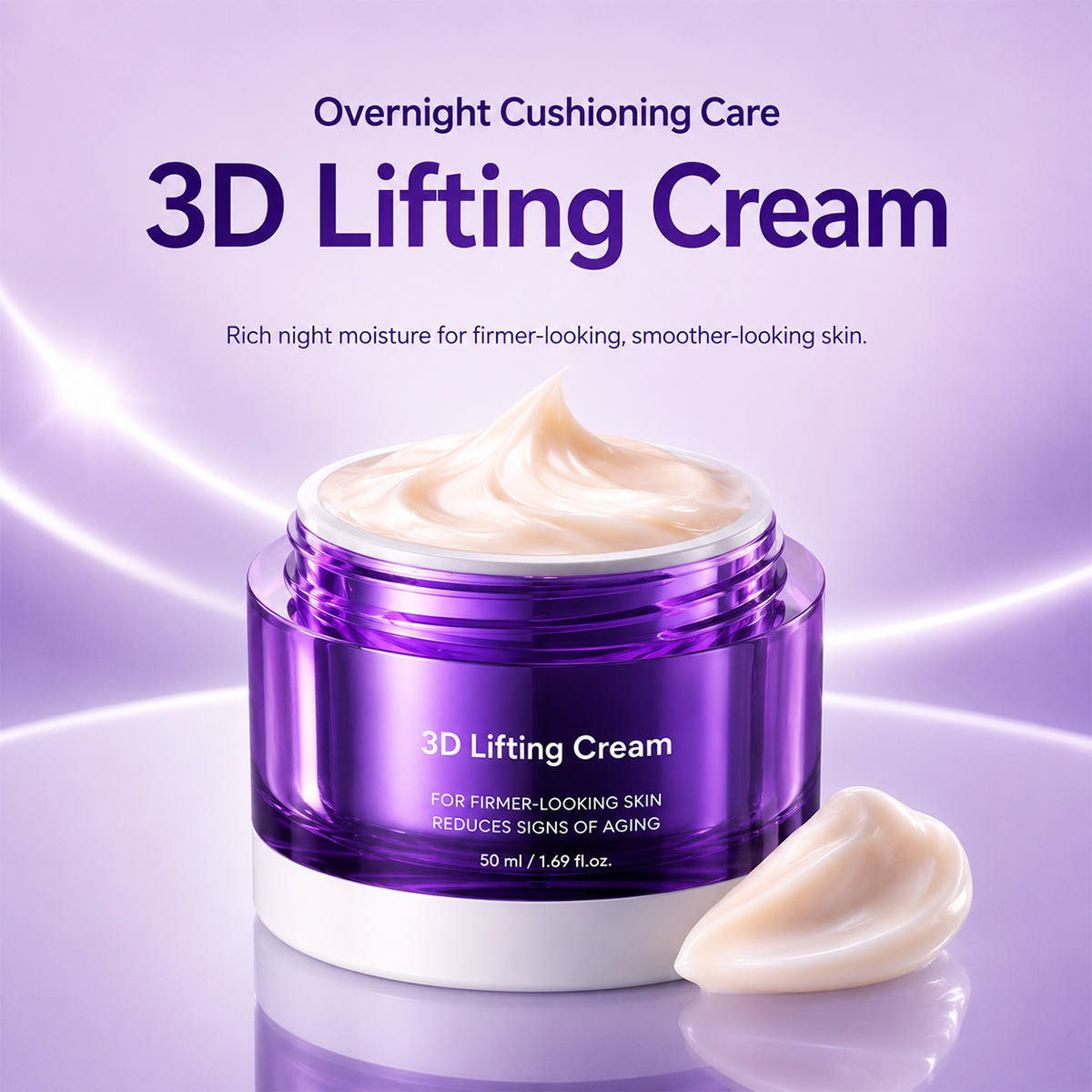 🎁BUY 1, GET 1 FREE TODAY！3D Lifting Cream 1.7 fl oz | Advanced Korean Facial Night Cream