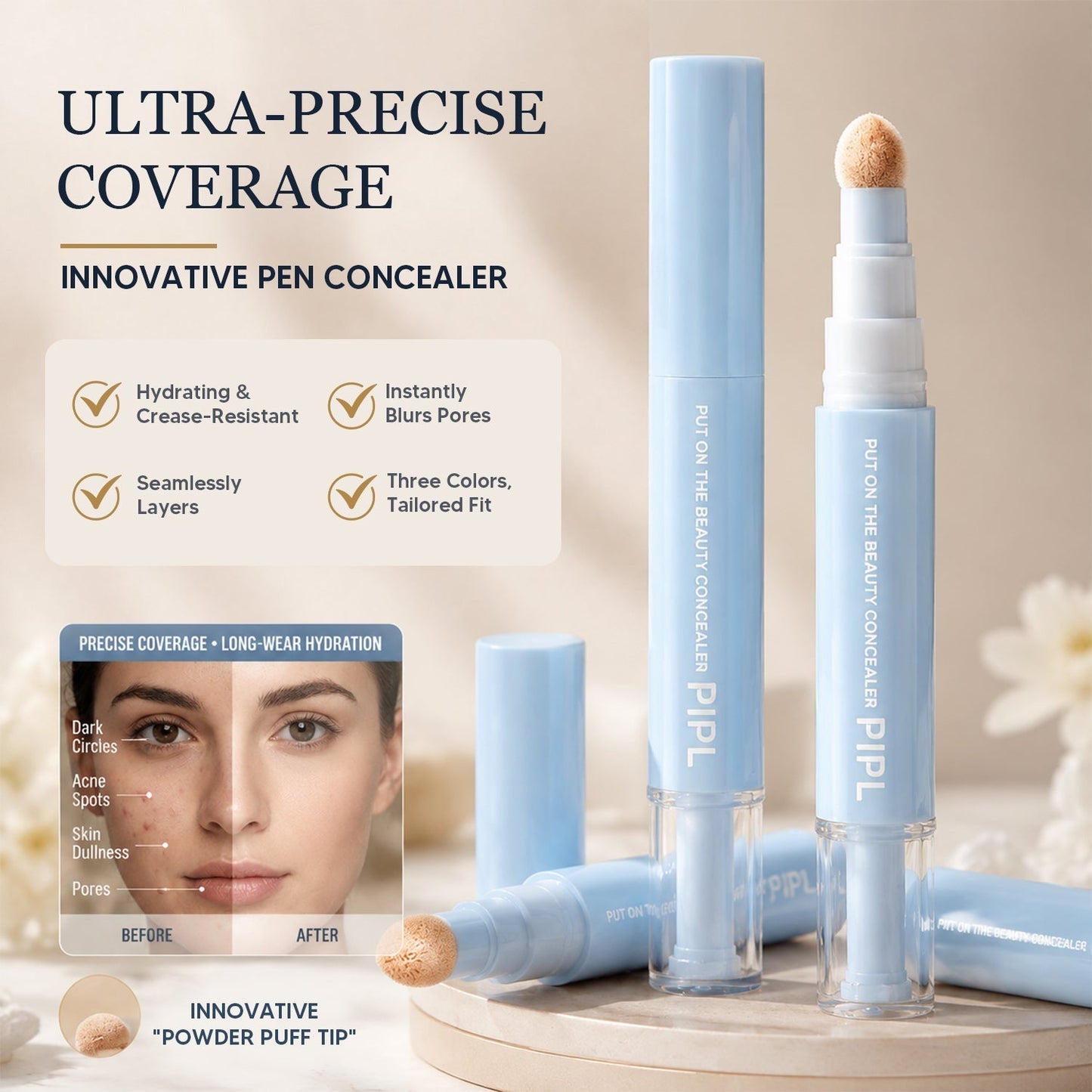 💝 TODAY ONLY — 50% OFF 💝Concealer Pen – Brightening, Correcting & Long-Lasting