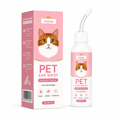 Gentle Pet Ear Wash | Odor-Free Cleaning for Dogs & Cats🌿