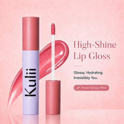🎁BUY 1, GET 1 FREE TODAY！Kulii High-Shine Lip Gloss — Non-Sticky Color in 9 Shades