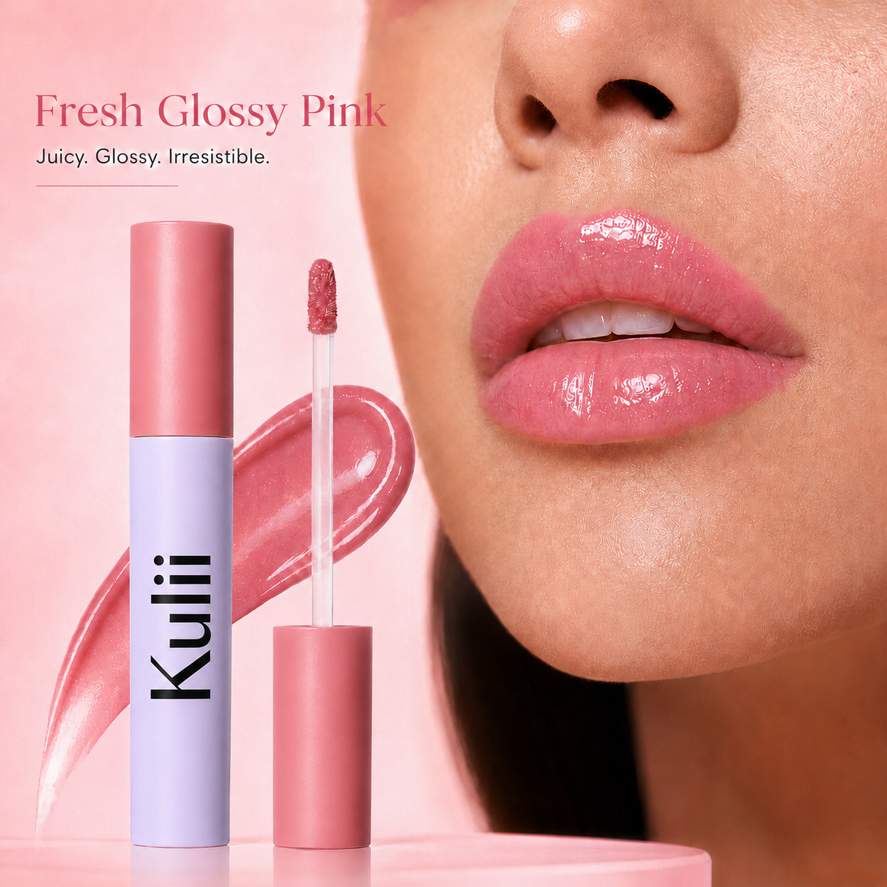 🎁BUY 1, GET 1 FREE TODAY！Kulii High-Shine Lip Gloss — Non-Sticky Color in 9 Shades