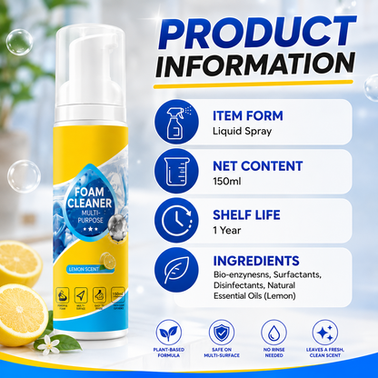 🔥Last Day 50% OFF🔥 Foam No-Rinse Cleaner — Spray, Wipe & Done