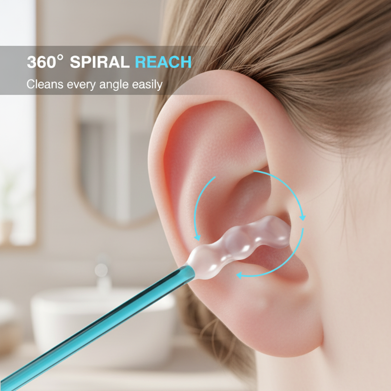💐Gentle Spiral Ear Cleaner – Soft silicone, safe & gentle 🌸🛡️【Limited Offer】
