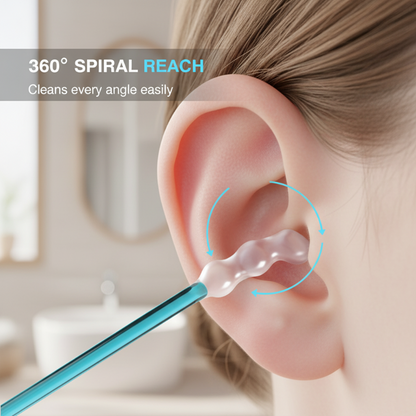 💐Gentle Spiral Ear Cleaner – Soft silicone, safe & gentle 🌸🛡️【Limited Offer】
